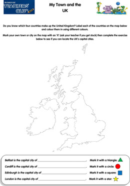 KS1 Geography: My Town and the UK